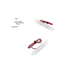 Clignotant universel Replay 8 LEDs transparent homologué CE