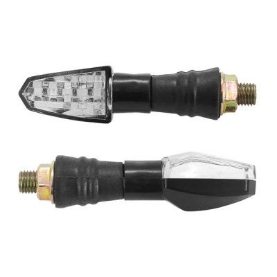 Clignotants universels Replay 9 LEDs transparents et noirs (paire)