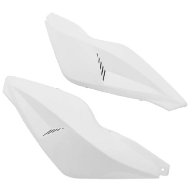 Coques arrière Replay design blanches pour MBK 50 Nitro 1997>2012 et Yamaha 50 Aerox 1997>2012 (paire)