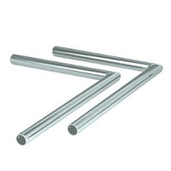 Paire de guidons équerre adaptable acier chrome diamètre 22 mm 103 MVL