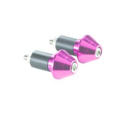 Embouts de guidon Tun'r cône rouge D17 (x2) acier