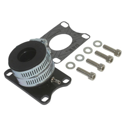 Pipe admission Replay alu + manchon pour Derbi 50 Senda, GPR / Gilera 50 SMT, RCR (pour PHBG / PHVA, diamètre intérieur 24mm)