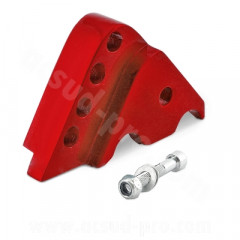 Réhausse amortisseur adaptable rouge (4 positions) pour MBK 50 Booster après 2004, Nitro, Ovetto / Yamaha 50 BWS après 2004, Aerox, Neos