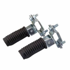 Repose / cale pied passager adaptable noir bras carré Peugeot 103 RCX-SPX-MBK 51 (paire)