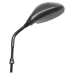 Rétroviseur adaptable diamètre 8 gauche carbone pour scooter