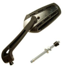 Rétroviseur gauche Tun'r carbone mat diamètre 8