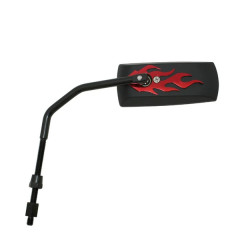 Rétroviseur Replay réversible noir mat / rouge