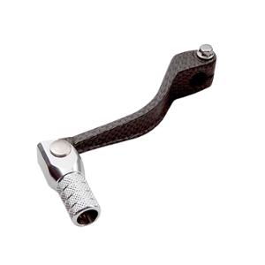 Sélecteur vitesse Tun'r alu carbone mat/chrome repliable - DERBI SENDA/DRD/SMT/RCR