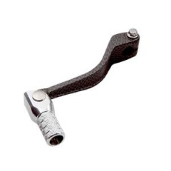 Sélecteur vitesse Tun'r alu carbone mat/chrome repliable - DERBI SENDA/DRD/SMT/RCR