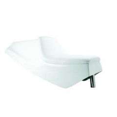 Selle cyclomoteur adaptable blanc - SELLE CYCLO TUN'R GRAND PRIX avec tige de selle Peugeot 103 SP, MVL, Vogue, MBK 51