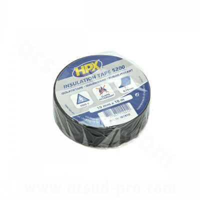 Rouleau adhésif adaptable 10 mètres isolant PVC 19mm