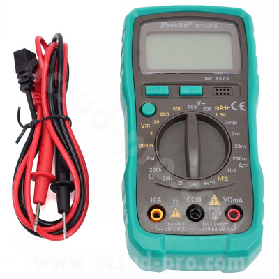 Multimètre digital adaptable multifonction