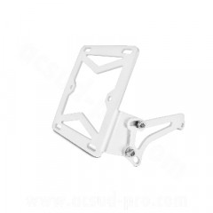 Support latéral plaque immatriculation adaptable blanc pour scooter MBK Booster, Nitro