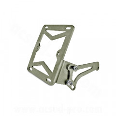 Support latéral plaque immatriculation adaptable métal froid pour scooter Peugeot Typhoon, Ludix