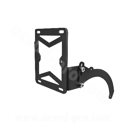 Support latéral plaque immatriculation adaptable noir mat pour scooter Peugeot Speedfight, Trekker