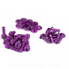 Vis de décoration capotage adaptable violet pour scooter Peugeot Buxy