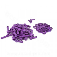 Vis de décoration capotage adaptable violet pour scooter Peugeot Speedfight