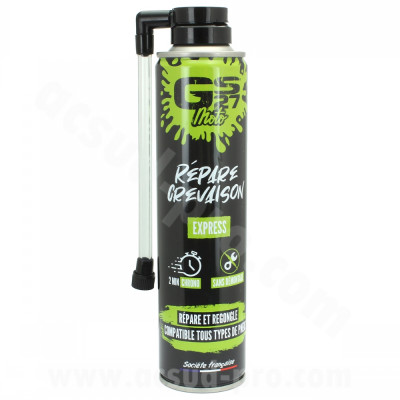 Bombe anti-crevaison GS27 Réparation express 300 ml