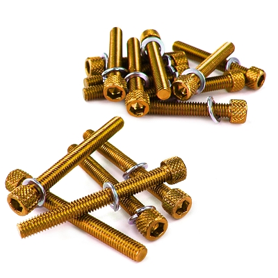 Vis de décoration capotage adaptable or pour scooter