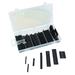 Gaine thermorétractable adaptable boîte de 127 pièces 7 tailles différentes noir