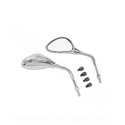 Rétroviseur adaptable chrome mac 3 (la paire)
