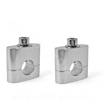 Pontets de guidon TNT Alu Ø22 Silver (la paire)