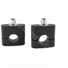 Pontets de guidon TNT alu noir mat Ø22 (la paire)