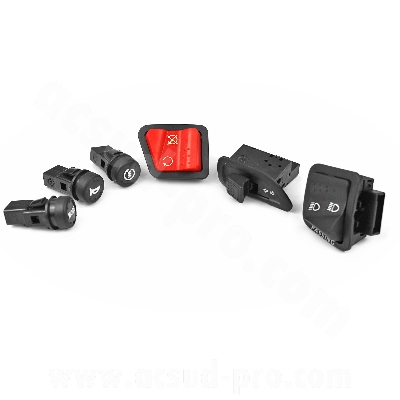 Commutateur droit/gauche adaptable OEM 294723 / 294434 / 58236R / 294877 / 58058R / 58057R pour scooter 50 Piaggio