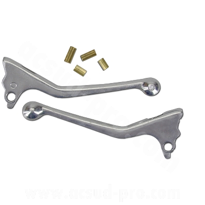 Leviers de frein adaptable alu nu pour cyclomoteurs 103 MVL, FOX (la paire)