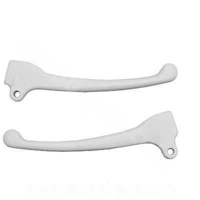 Leviers de scooter adaptable blanc pour Piaggio Typhoon (LA PAIRE)