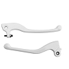 Leviers de frein adaptable blancs pour 50 à boîte MBK X-Limit / Yamaha DT / Aprilia RS (la paire)