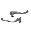 Leviers de frein adaptable style carbone pour Derbi Senda DRD (la paire)