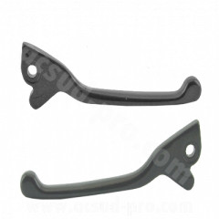 Leviers de frein adaptable double disque noir pour scooter 50 MBK Runner (la paire)