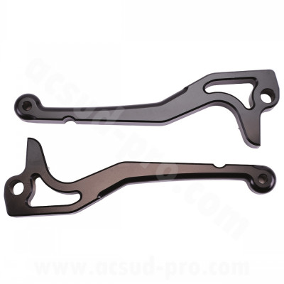 Paire de leviers TNT alu CNC noir pour scooter 50 MBK Nitro / Yamaha Aerox / CPI GTR