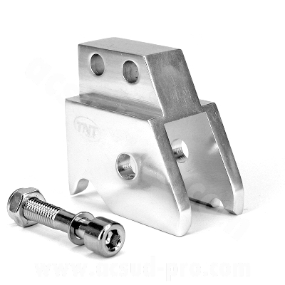 Réhausse amortisseur adaptable alu poli pour MBK Nitro, Ovetto, Yamaha Aerox, Neos