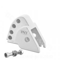 Réhausse amortisseur adaptable 4 positions blanc MBK 50 Booster 1999-2003/Yamaha 50 BWS 1999-2003