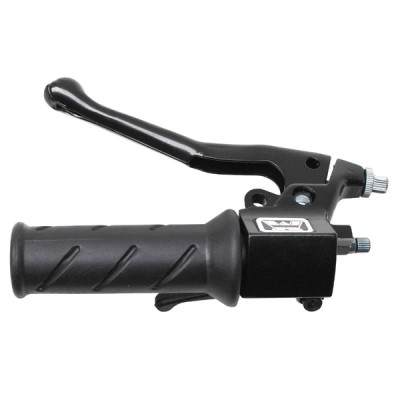 Poignée de frein gauche adaptable noire cyclomoteur MBK 50 ancien modèle