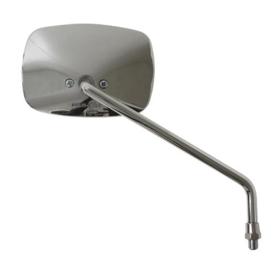 Rétroviseur adaptable adaptable droit chrome homologué CE pour maxi scooter 125cc Aprilia Scarabeo 1999-2006