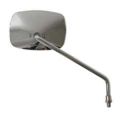 Rétroviseur adaptable adaptable droit chrome homologué CE pour maxi scooter 125cc Aprilia Scarabeo 1999-2006