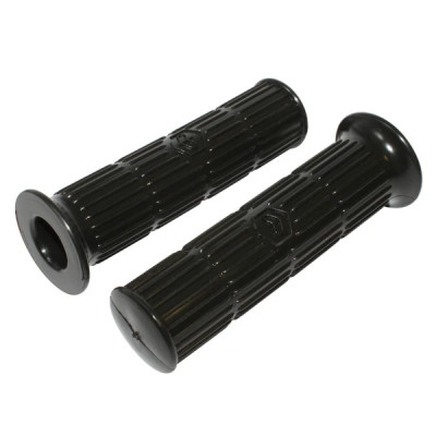 Revêtements de poignée adaptable noir (diamètre 24-24) pour scooters Piaggio 125-150-200 Vespa PX (R.O. 141923) - PAIRE