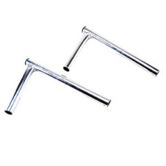 Guidons adaptable chrome long 20 cm coudé 90 pour cyclomoteur 103 MVL / Vogue / Chrono