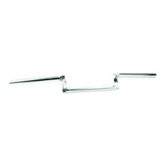Guidon adaptable chrome Z.barre torsade H5 pour cyclomoteur Peugeot 103 - MBK 51