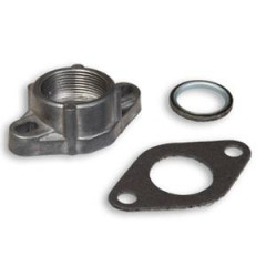 Adaptateur pot Malossi adaptable femelle pour cyclomoteur Peugeot 103 (pour cylindre bridé)