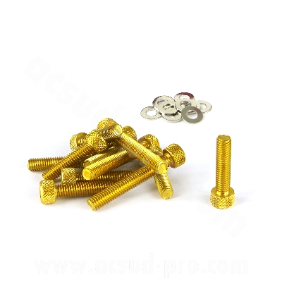 Kit vis BTR TNT couleur or pour scooter MBK Booster / Yamaha BWS / Stunt / Slider 50cc