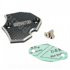 Obturateur de pompe à huile TNT imitation carbone pour mécaboite AM6