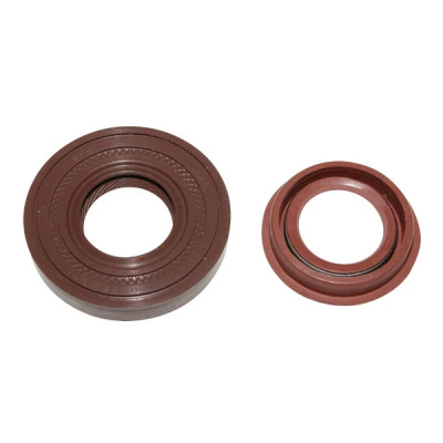 Joints spi embiellage adaptable (VITON) pour scooter MBK 50 Booster, Nitro, Mach G, Stunt / Yamaha 50 BWS, Aerox, Jog R, Slider / Aprilia 50 SR / Malaguti 50 F12 (paire en boîte plastique)