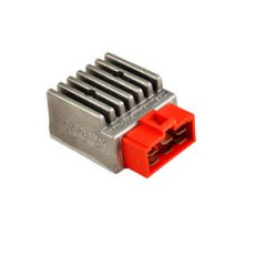Regulateur de tension adaptable rouge pour mécaboite Derbi Senda/Rs4/Gpr/Nude/Rs50/Rx ->17