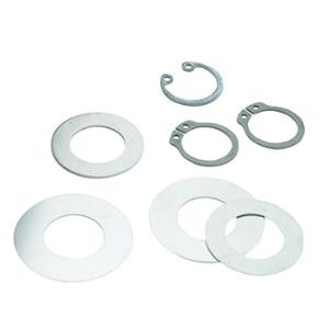 Rondelle poulie adaptable 16x27 / 16x32 (épaisseur 0,5 / 0,7 / 1,2) avec clips (kit - pedalier) pour scooter MBK 51, 41, 88, CLUB