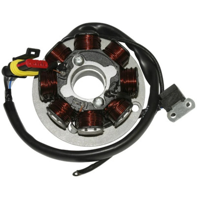Stator allumage adaptable 8 pôles avec platine pour mécaboite Generic Trigger, Keeway, KSR, Malaguti, CPI SM