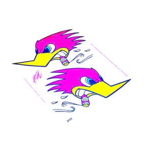 Autocollant adaptable 14x16cm